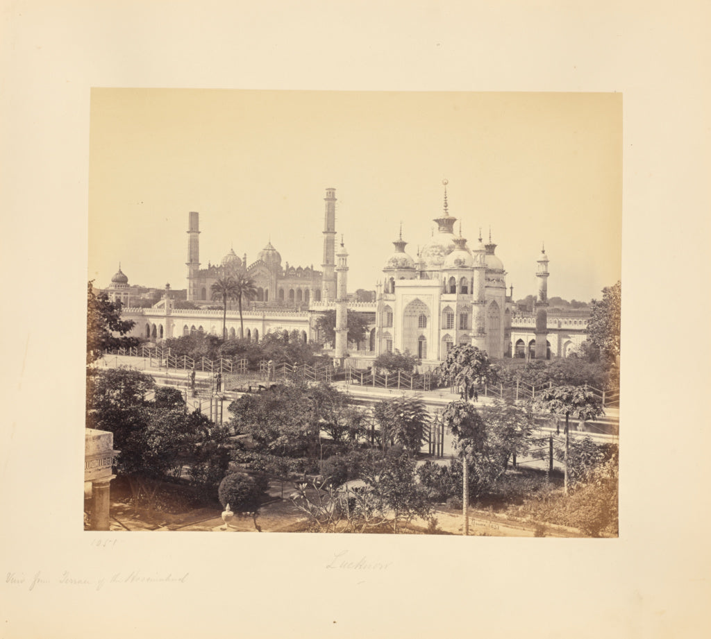 Samuel Bourne:Lucknow; View from the Terrace of the Hooseina, Poster Print Wall Art