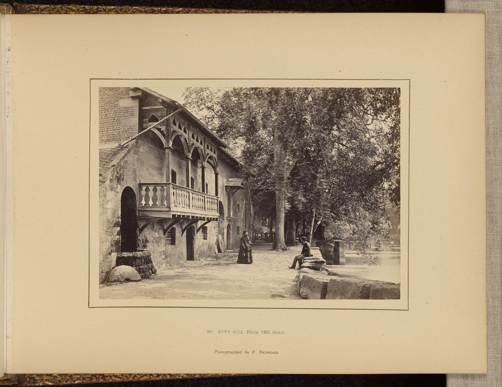 Francis Bedford:Guy's Mill, from across the road, Poster Print Wall Art