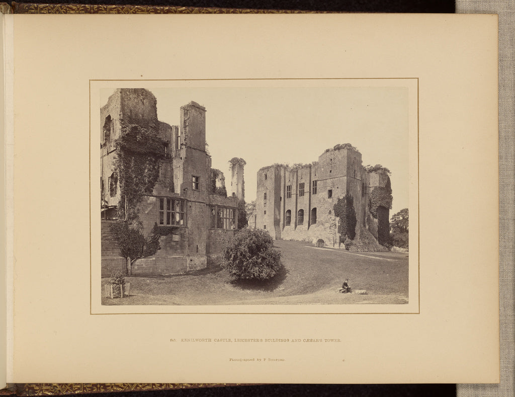 Francis Bedford:Kenilworth Castle, Leicester's Buildings and, Poster Print Wall Art