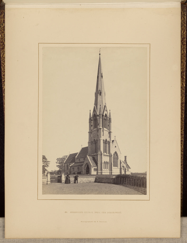 Francis Bedford:Sherbourne Church, from the north-west, Poster Print Wall Art
