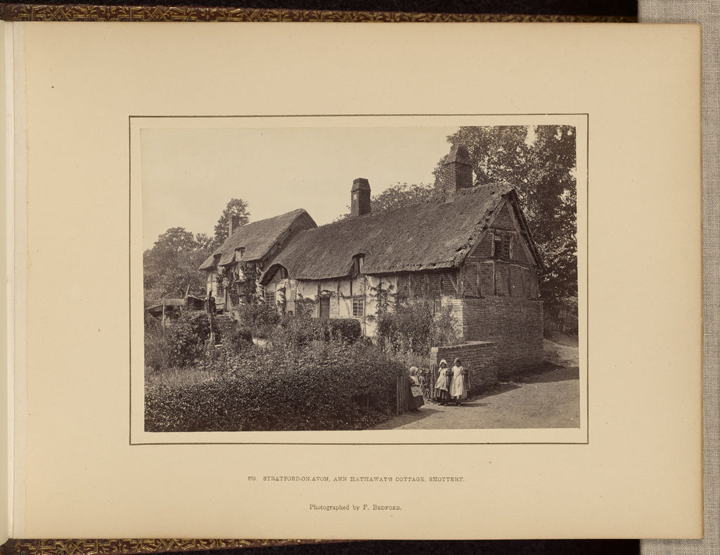 Francis Bedford:Stratford-on-Avon, Anne Hathaway's cottage, , Poster Print Wall Art
