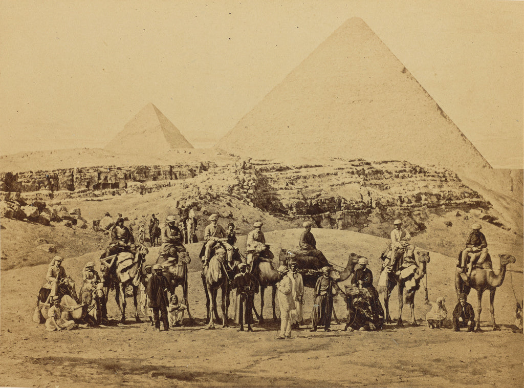 Francis Bedford:Gîzeh - The Departure of H.R.H. the Prince , Poster Print Wall Art