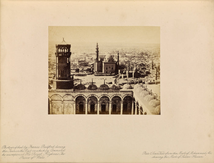 Francis Bedford:Cairo - View from the Mosk of Mohammed Ali, ,16x12