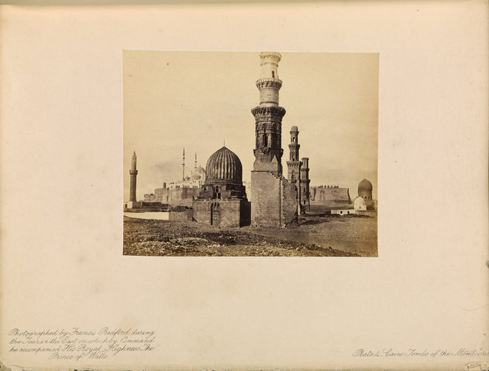 Francis Bedford:Cairo - Tombs of the Memlooks,16x12