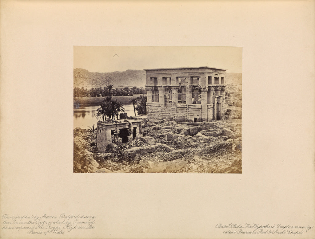Francis Bedford:Philæ - The Hypæthral Temple Commonly Call, Poster Print Wall Art