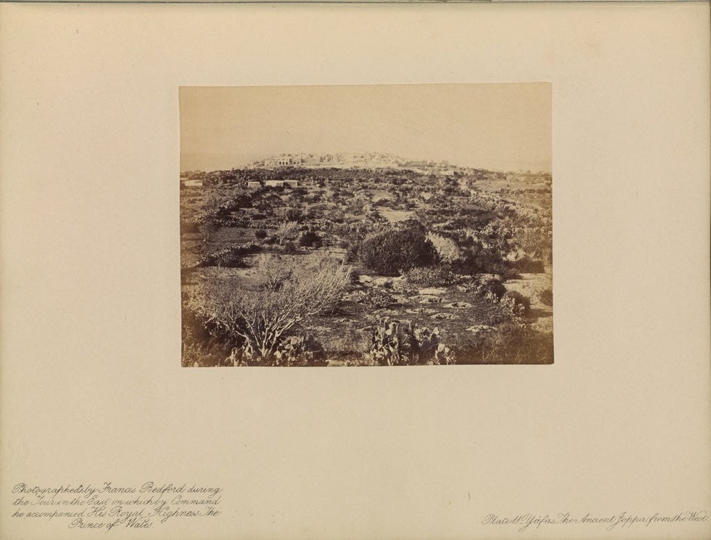 Francis Bedford:Yâfa - The Ancient Joppa, From the West, Poster Print Wall Art