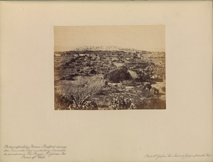 Francis Bedford:Yâfa - The Ancient Joppa, From the West,16x12