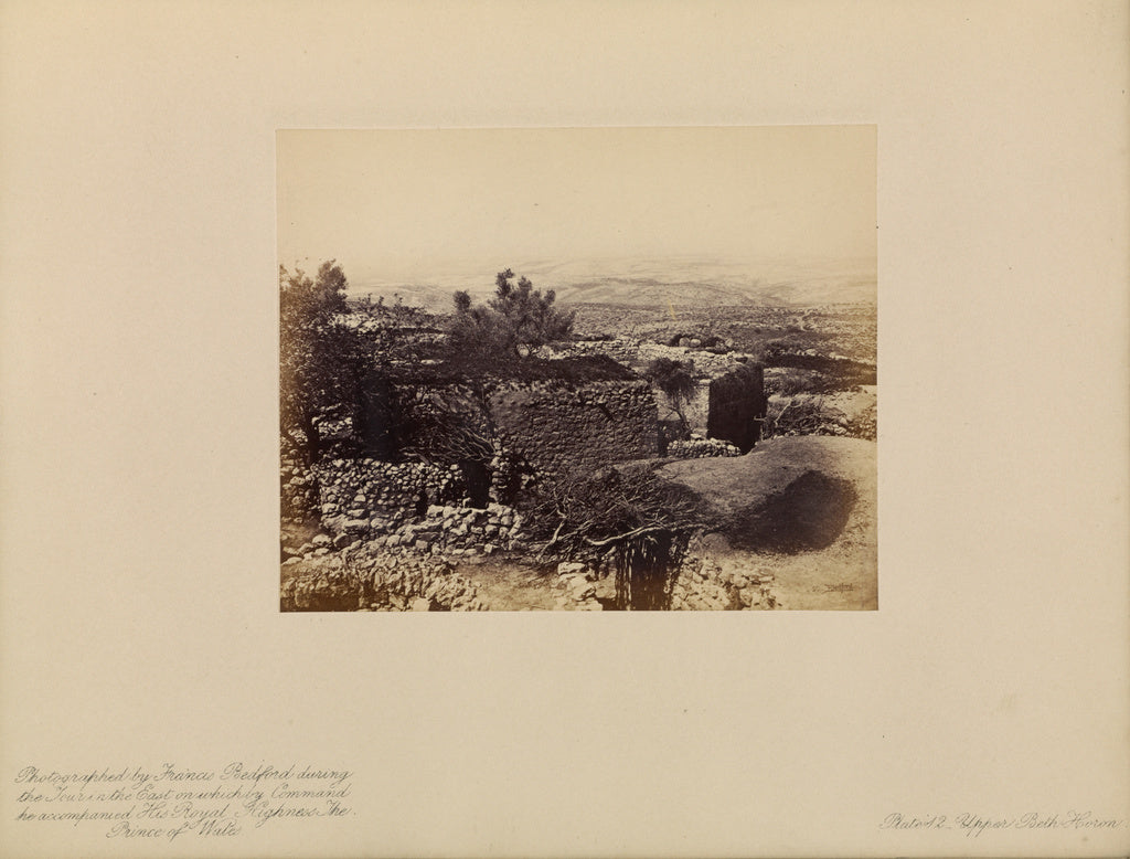 Francis Bedford:Upper Beth-Horon, Poster Print Wall Art