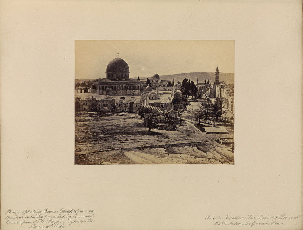 Francis Bedford:Jerusalem - The Mosk of the Dome of the Rock, Poster Print Wall Art
