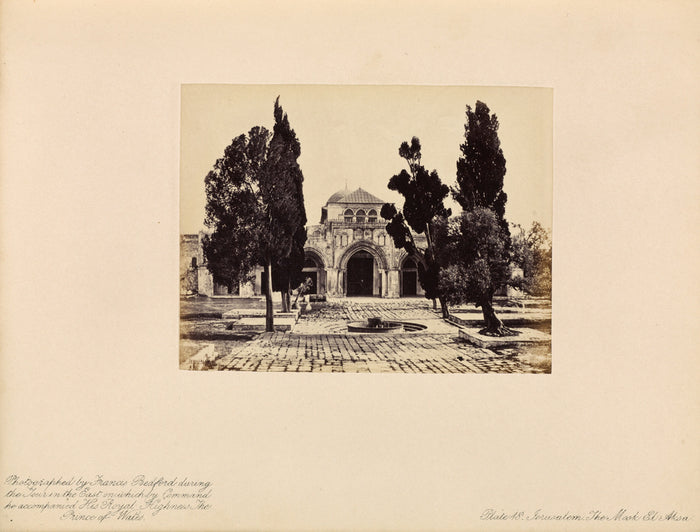 Francis Bedford:Jerusalem - The Mosk El-Aksa,16x12