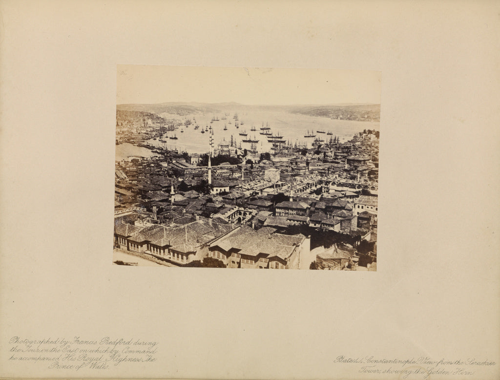Francis Bedford:Constantinople - View from the Seraskier Tow, Poster Print Wall Art