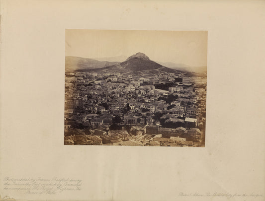 Francis Bedford:Athens - The Modern City from the Acropolis, Poster Print Wall Art