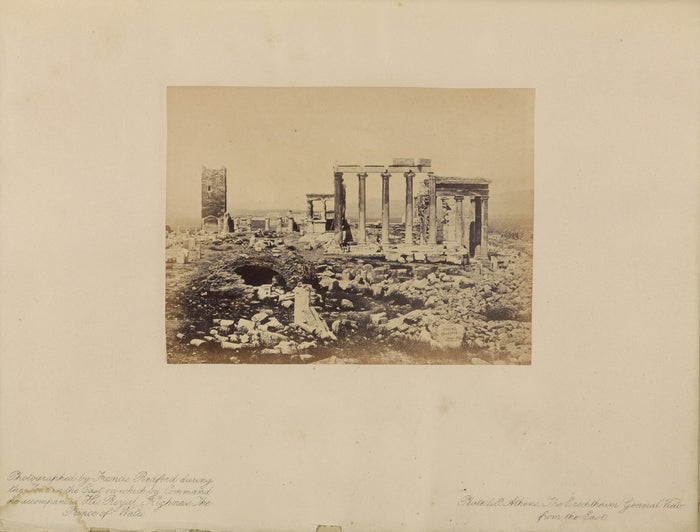 Francis Bedford:Athens - The Erechtheum, General View from t,16x12