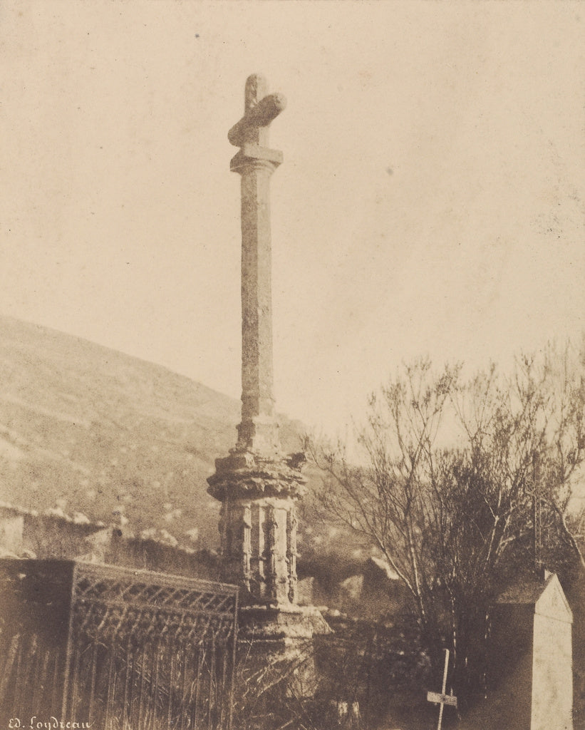 edouard Loydreau:[Cross on a Pillar], Poster Print Wall Art