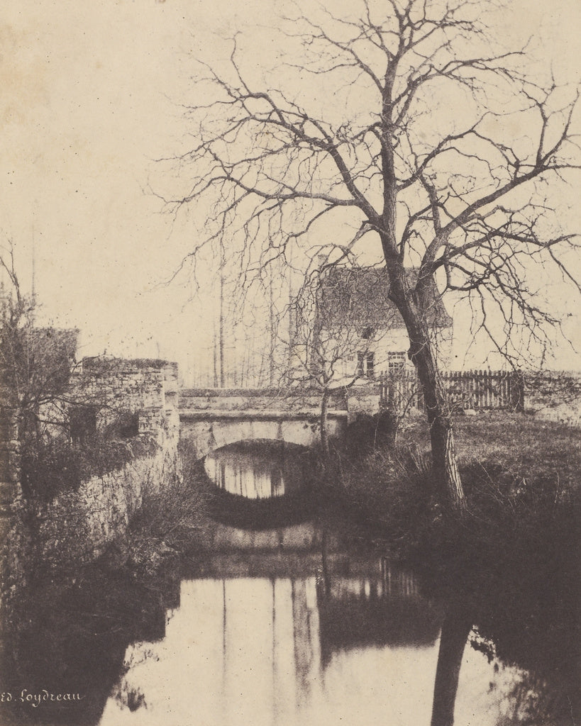 edouard Loydreau:[Pont sur un torrent], Poster Print Wall Art