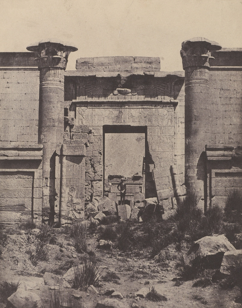 Maxime Du Camp:[Thèbes: Petit Temple de Médinet-Habou], Poster Print Wall Art