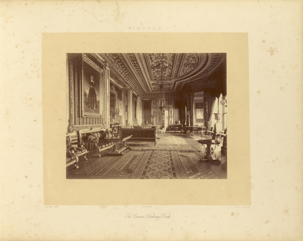 André Adolphe-Eugène Disdéri:The Crimson Drawing Room, Poster Print Wall Art