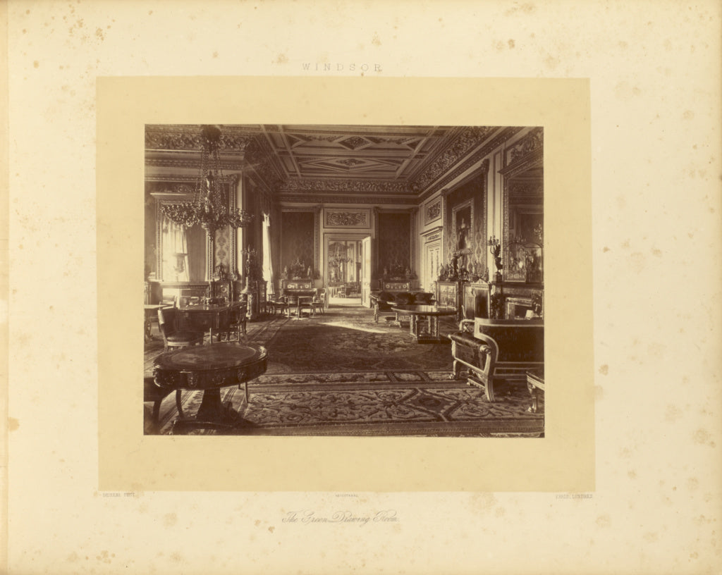 André Adolphe-Eugène Disdéri:The Green Drawing Room, Poster Print Wall Art