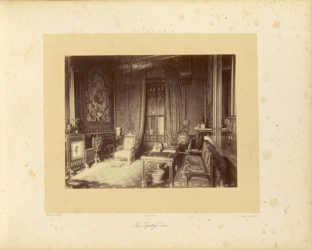 André Adolphe-Eugène Disdéri:The Tapestry Room, Poster Print Wall Art