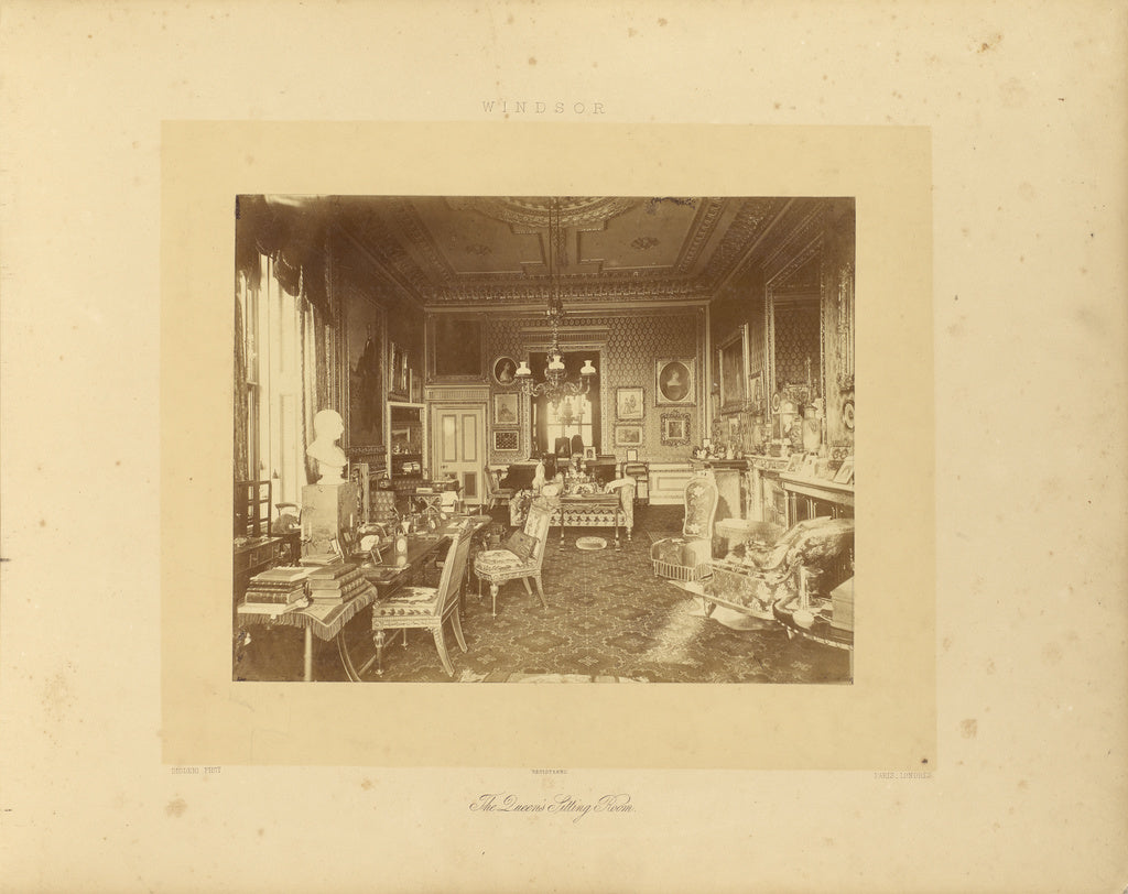 André Adolphe-Eugène Disdéri:The Queen's Sitting Room, Poster Print Wall Art