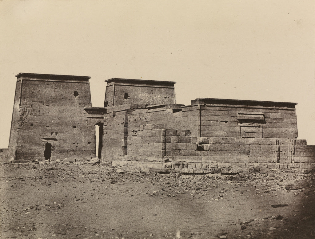 Maxime Du Camp:Nubie. Temple de Dakkeh. Vue générale, Poster Print Wall Art