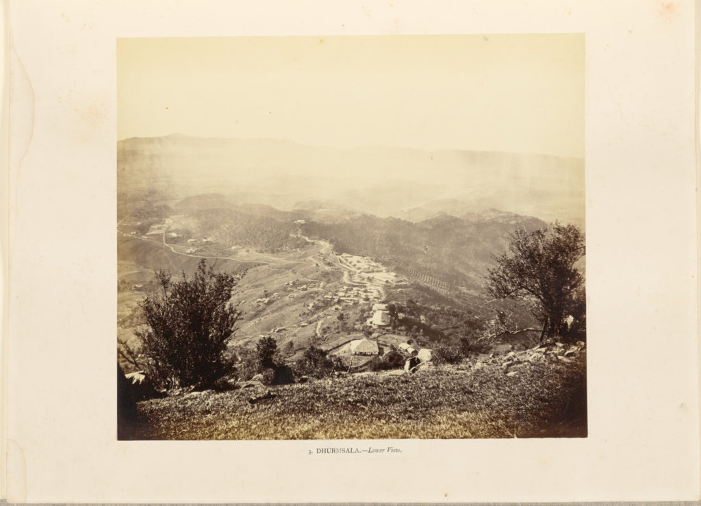 Philip Henry Egerton:Dhurmsala - Lower View, Poster Print Wall Art