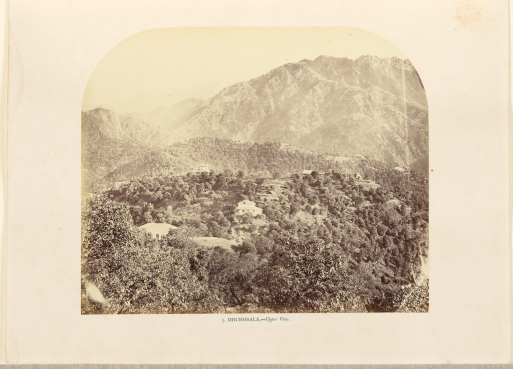 Philip Henry Egerton:Dhurmsala - Upper View, Poster Print Wall Art