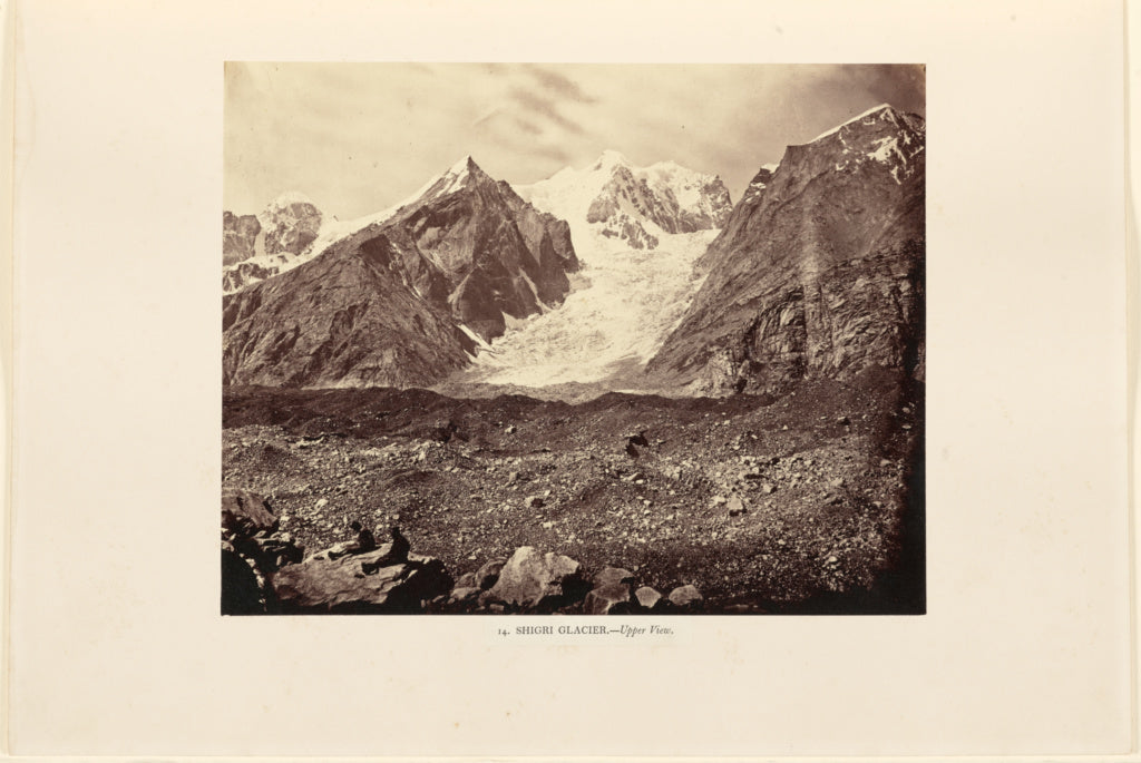 Philip Henry Egerton:Shigri Glacier - Upper View, Poster Print Wall Art