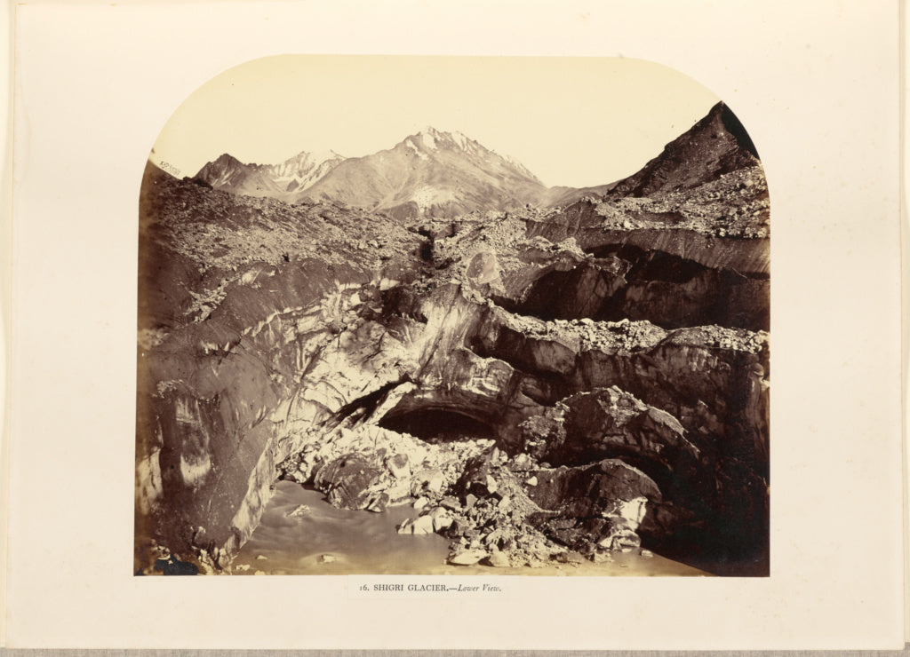 Philip Henry Egerton:Shigri Glacier - Lower View, Poster Print Wall Art