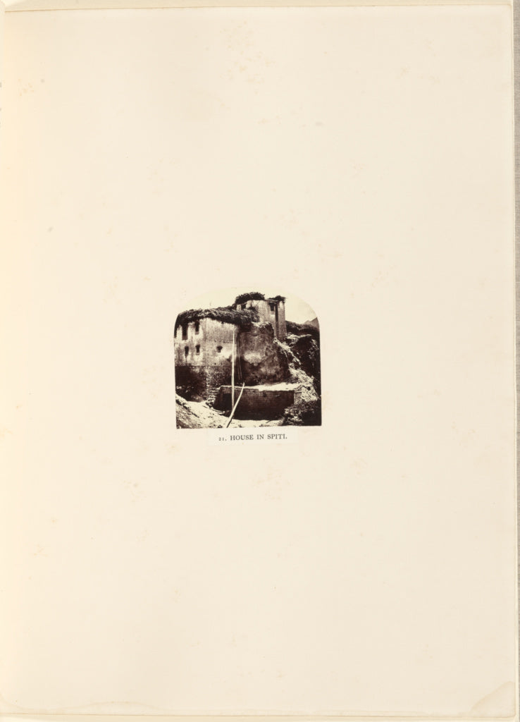 Philip Henry Egerton:House in Spiti, Poster Print Wall Art