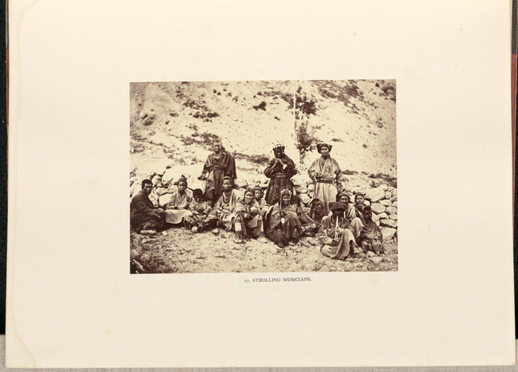 Philip Henry Egerton:Strolling Musicians, Poster Print Wall Art