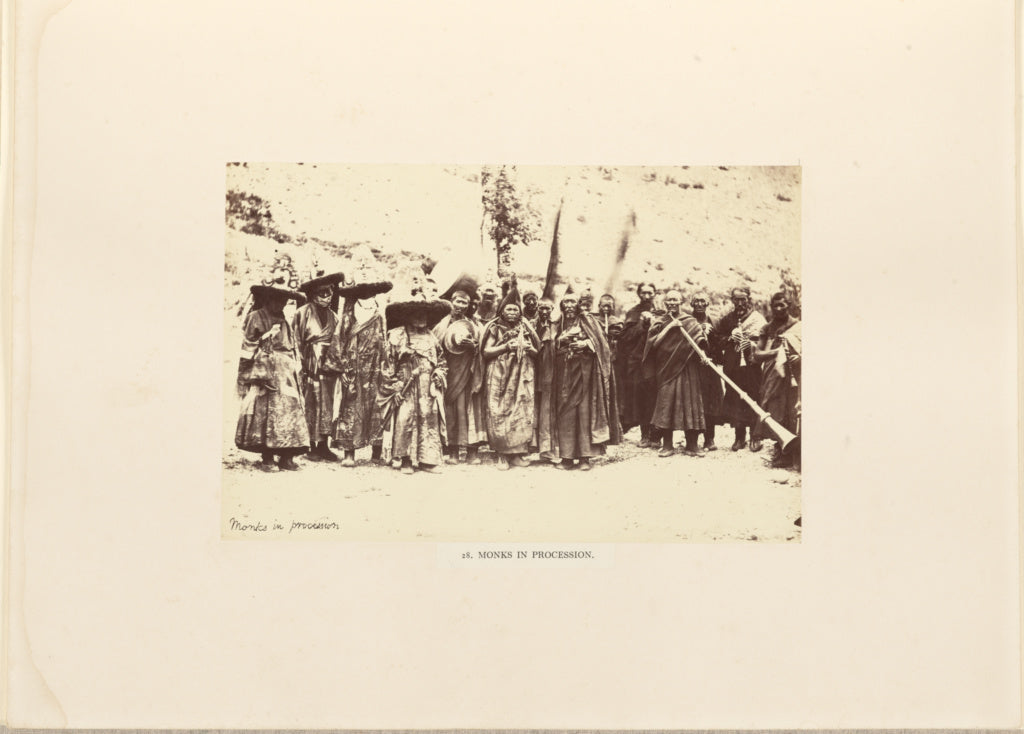 Philip Henry Egerton:Monks in Procession, Poster Print Wall Art
