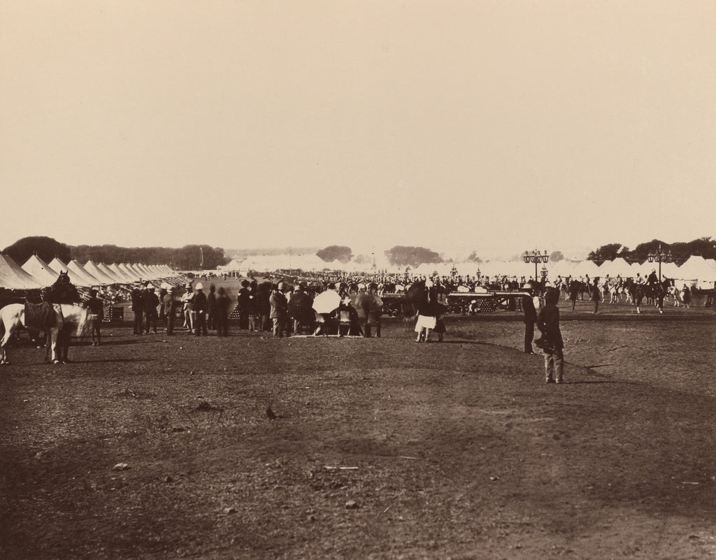 Bourne & Shepherd:H.E. The Viceroy's Camp, Poster Print Wall Art