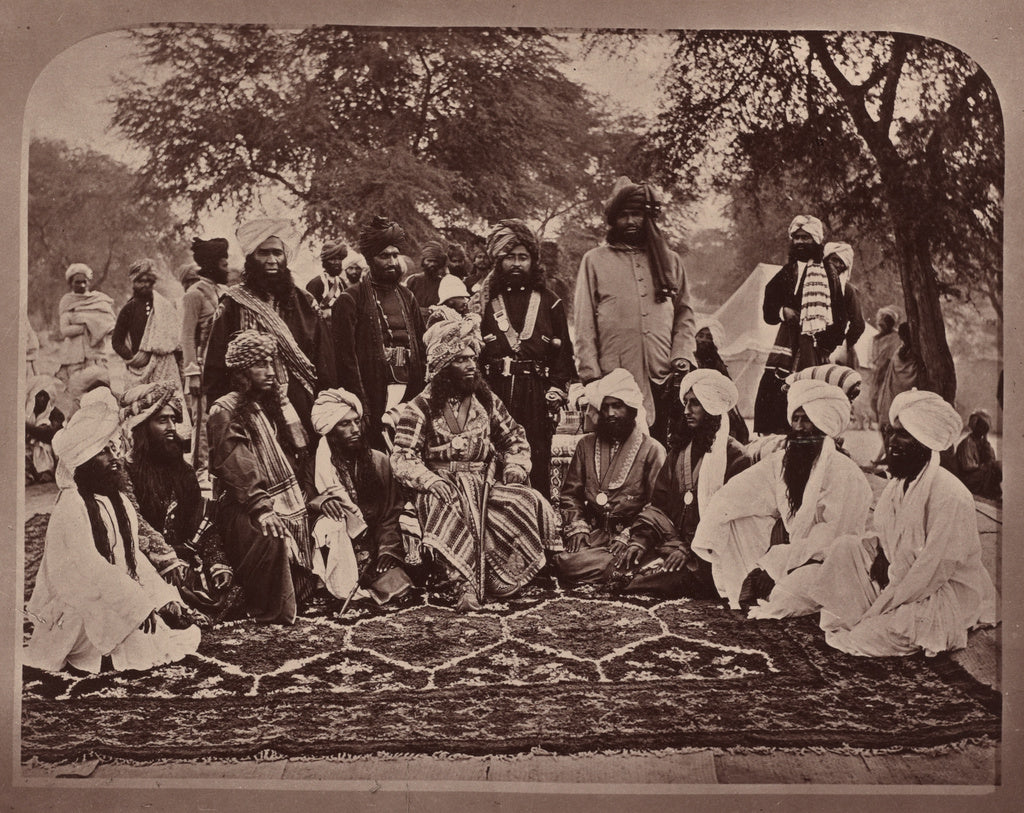 John Burke:The Khan of Khelat - Chiefs and Ministers, Poster Print Wall Art