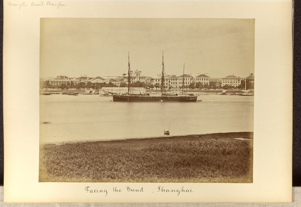 Unknown maker:Facing the Bund, Shanghai, Poster Print Wall Art
