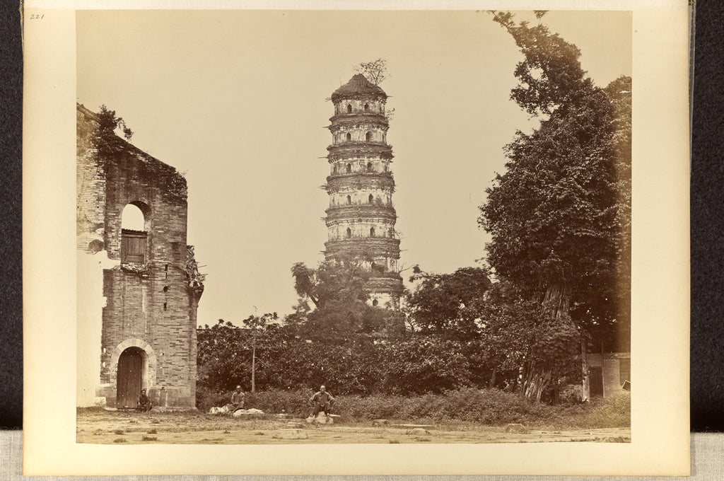 Dutton & Michaels:Canton. Flower Pagoda, Poster Print Wall Art