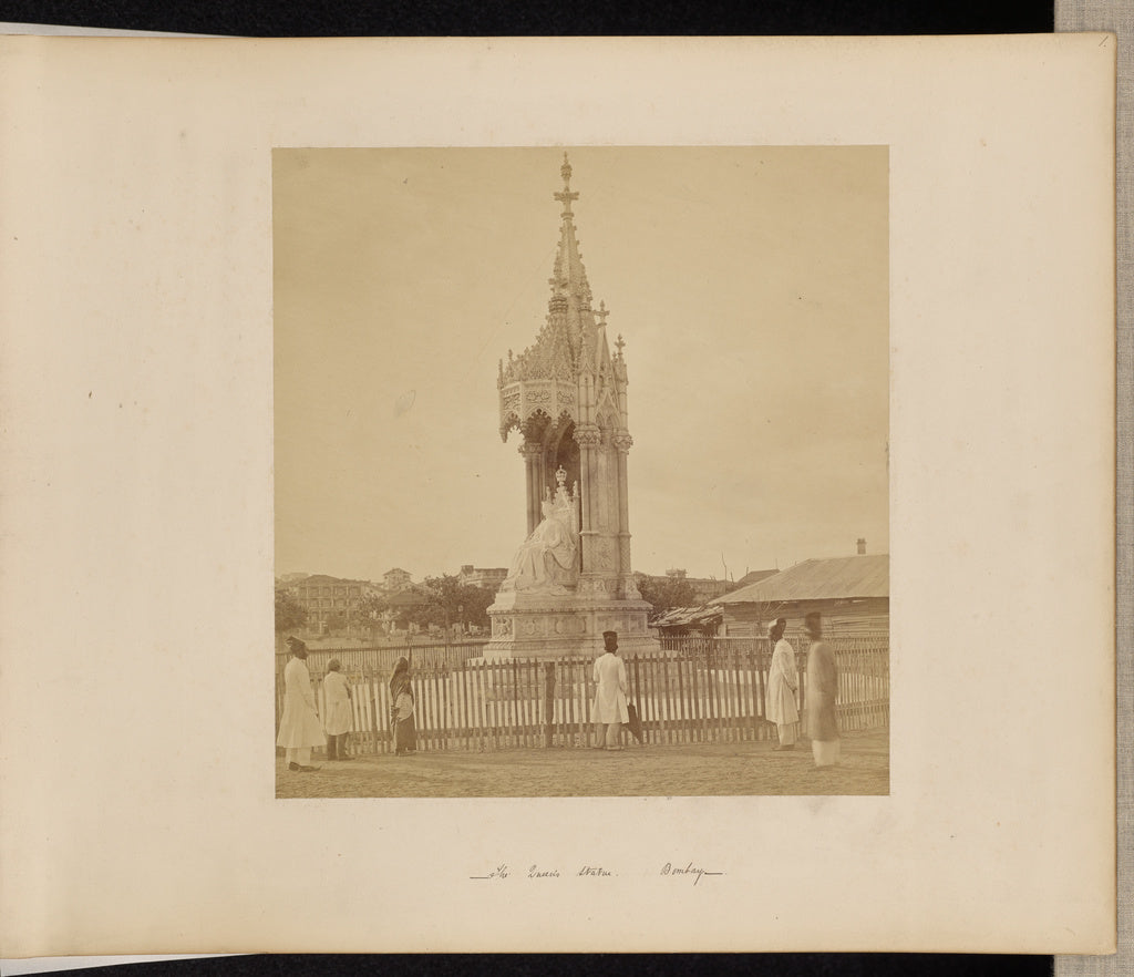 Bourne & ShepherdPossibly:The Queen's Statue, Bombay, Poster Print Wall Art