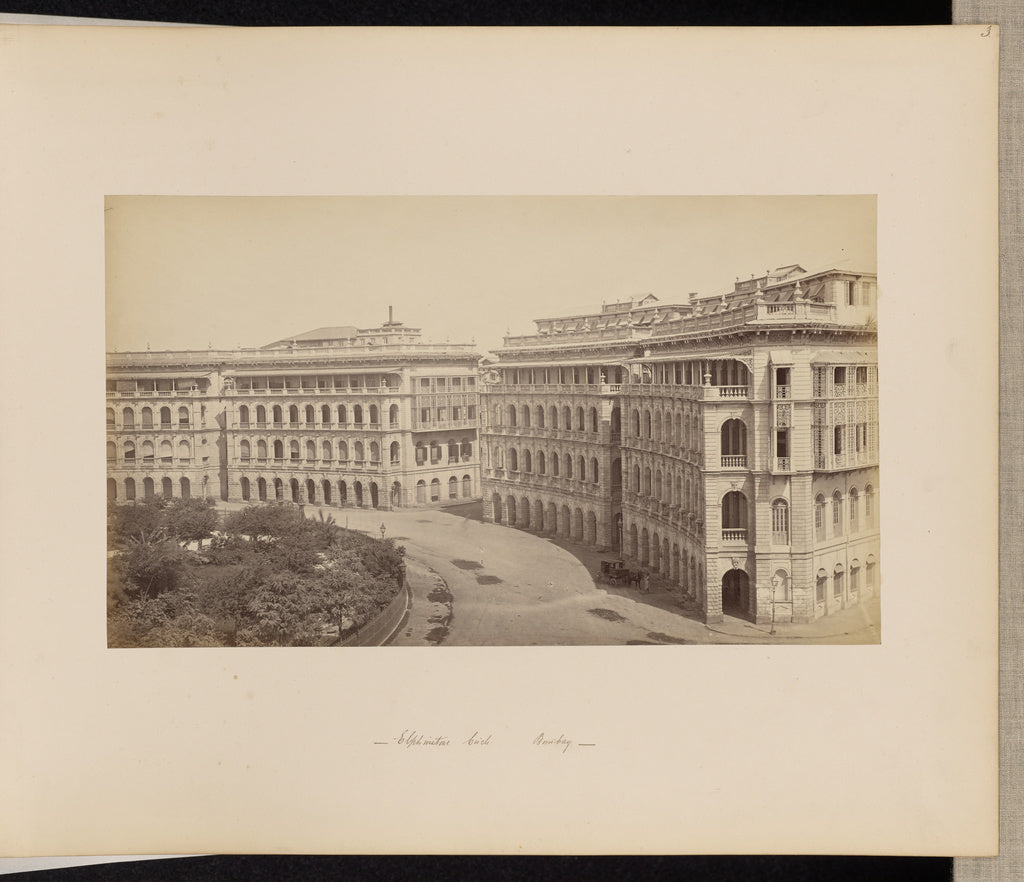 Unknown:Elphinstone Circle, Bombay, Poster Print Wall Art