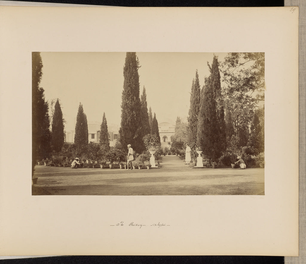 Bourne & Shepherd:Jaypur; The Residency, from the Garden, Poster Print Wall Art