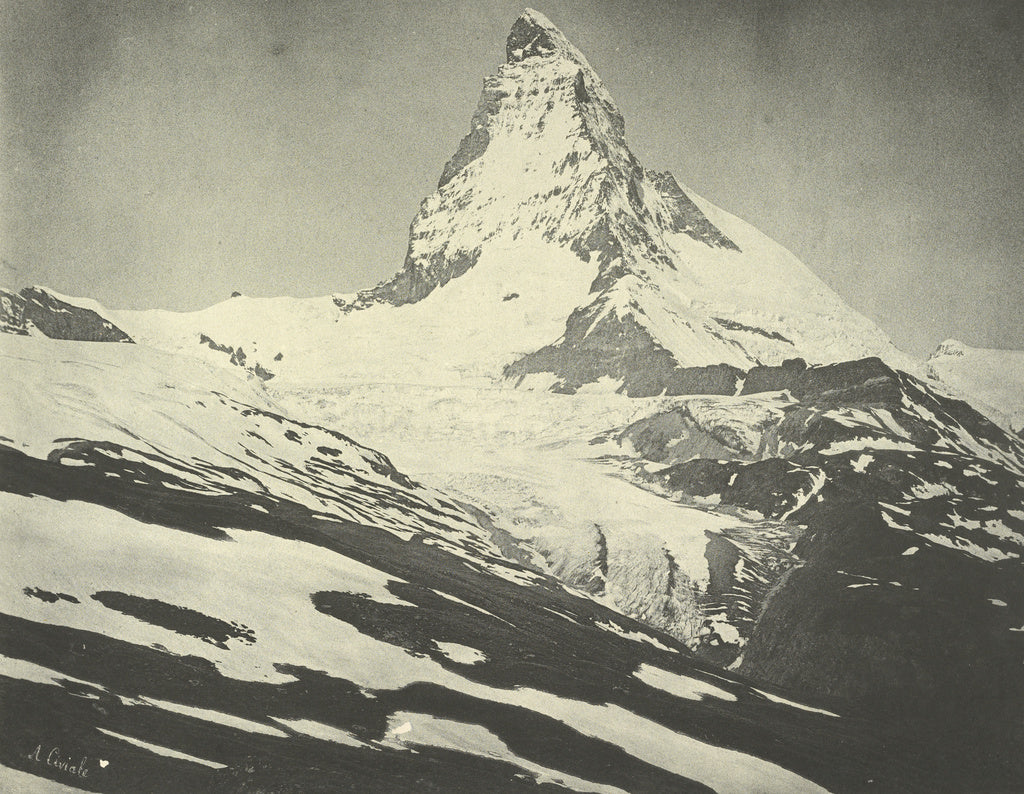 Aimé Civiale:Le Grand Cervin ou Matterhorn 4482 M., Poster Print Wall Art