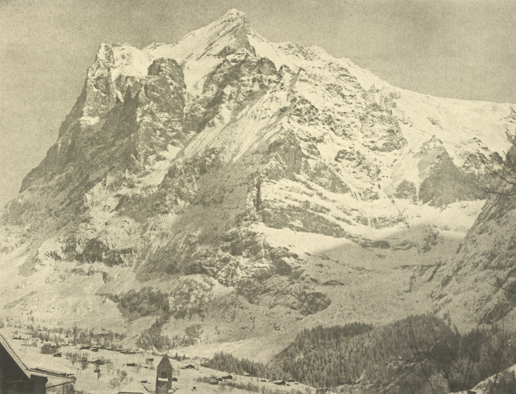 Aimé Civiale:Le Wetterhorn Pris de l'Hotel de l'Aigle, Au M, Poster Print Wall Art