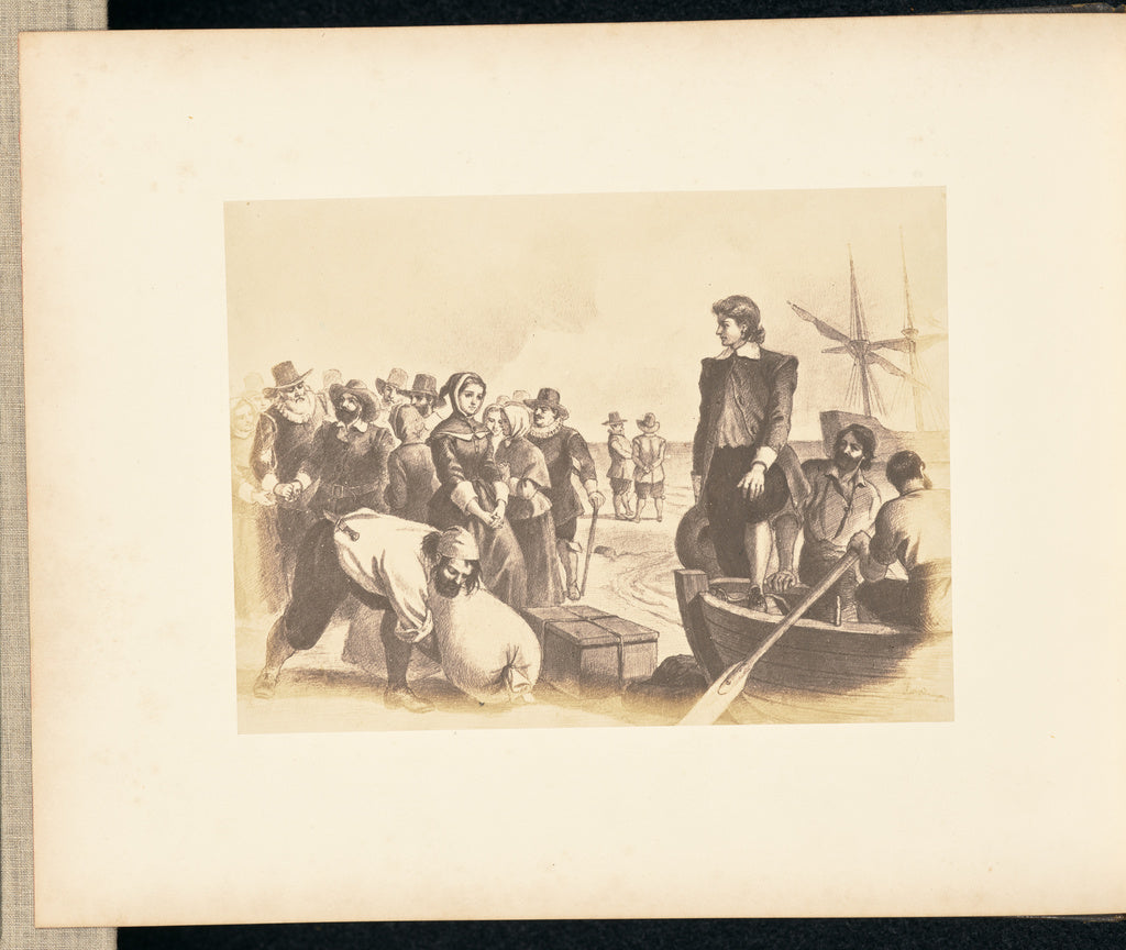 Mathew B. Brady:Departure of the Mayflower, Poster Print Wall Art
