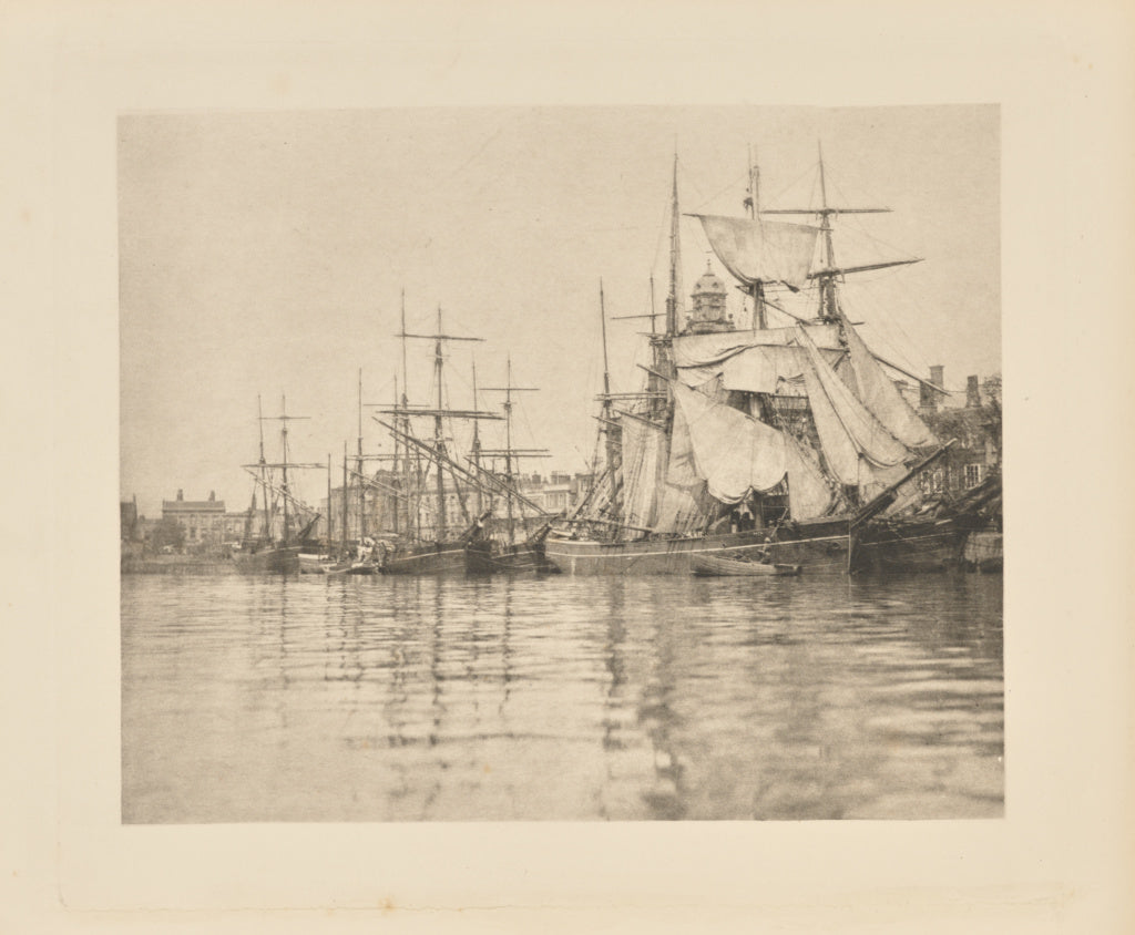 Peter Henry Emerson:Great Yarmouth Harbour, Poster Print Wall Art