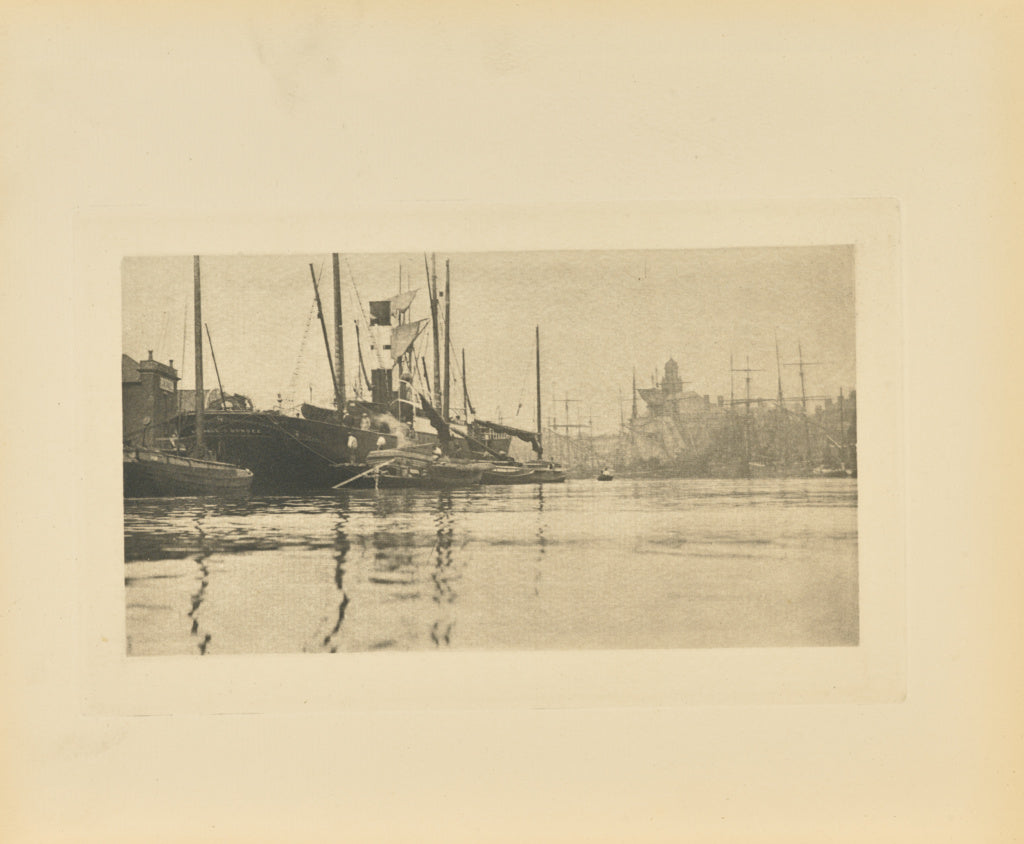 Peter Henry Emerson:In Harbour, Poster Print Wall Art