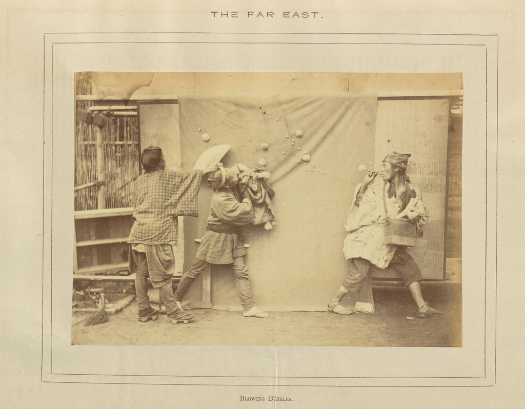 Unknown:Blowing Bubbles, Poster Print Wall Art