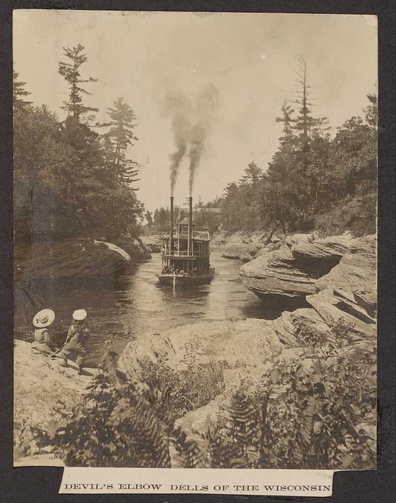 Henry Hamilton Bennett:Devil's Elbow Dells of the Wisconsin, Poster Print Wall Art