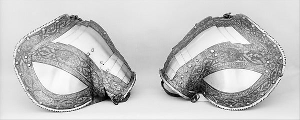 Pair of Pauldrons and Arm Defenses c1560,  Poster Print Wall Art