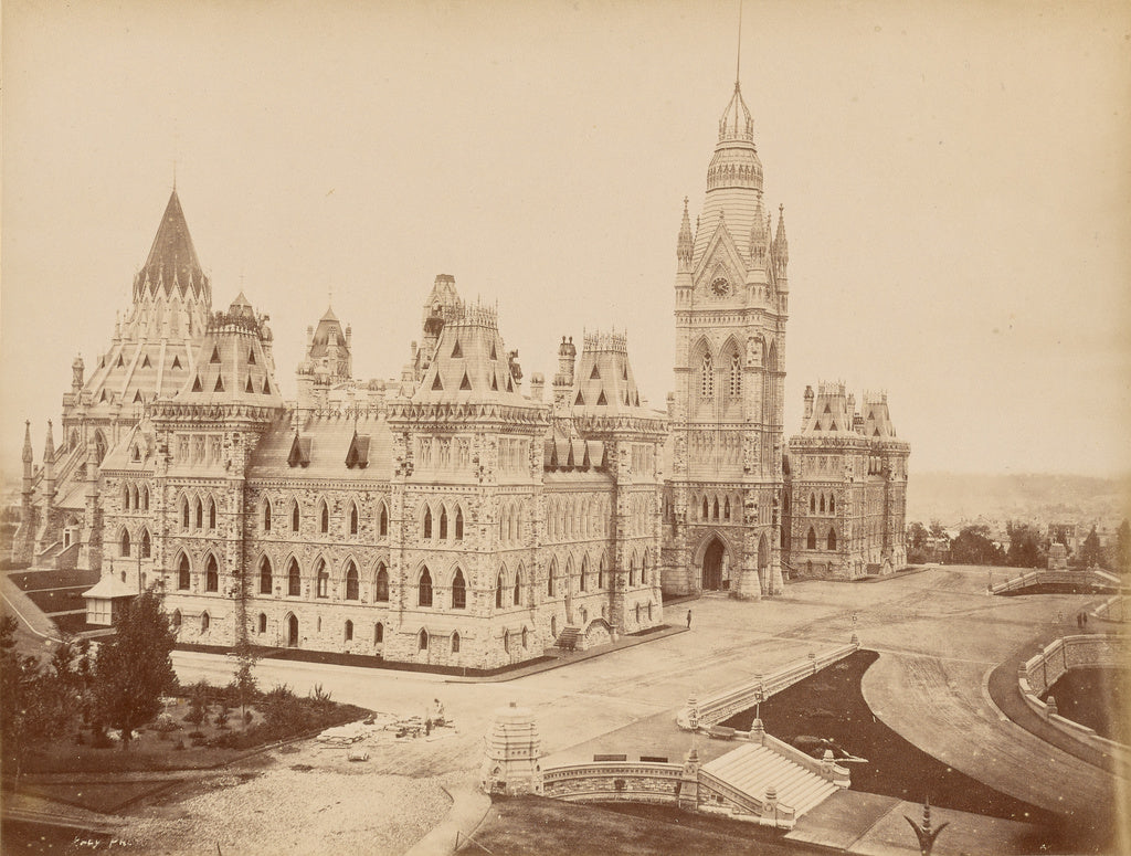 Unknown:Ottawa, Palais du parlement, batiment principal, Poster Print Wall Art