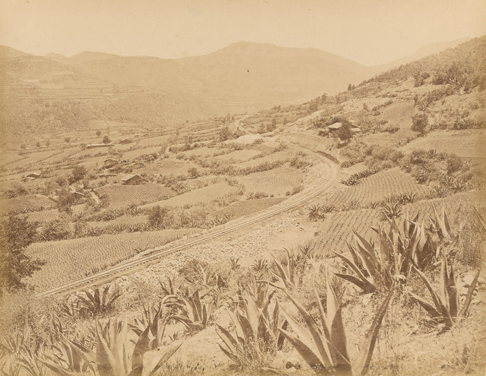 Abel Briquet:Mexico. Panoramic View of the Valley of El Laur,16x12