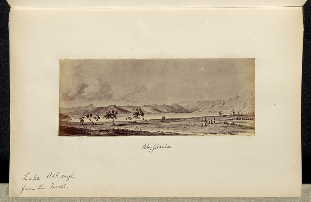 Unknown:Abyssinia. Lake Ashangi from the North, Poster Print Wall Art